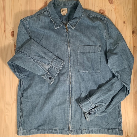 J crew Denim / Chambray Bomber - Picture 2 of 5